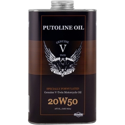 74110 GENUINE V-TWIN 100% SYNT 20W50 LT.1 - 1 L tin Putoline Genuine V-Twin 20W-50